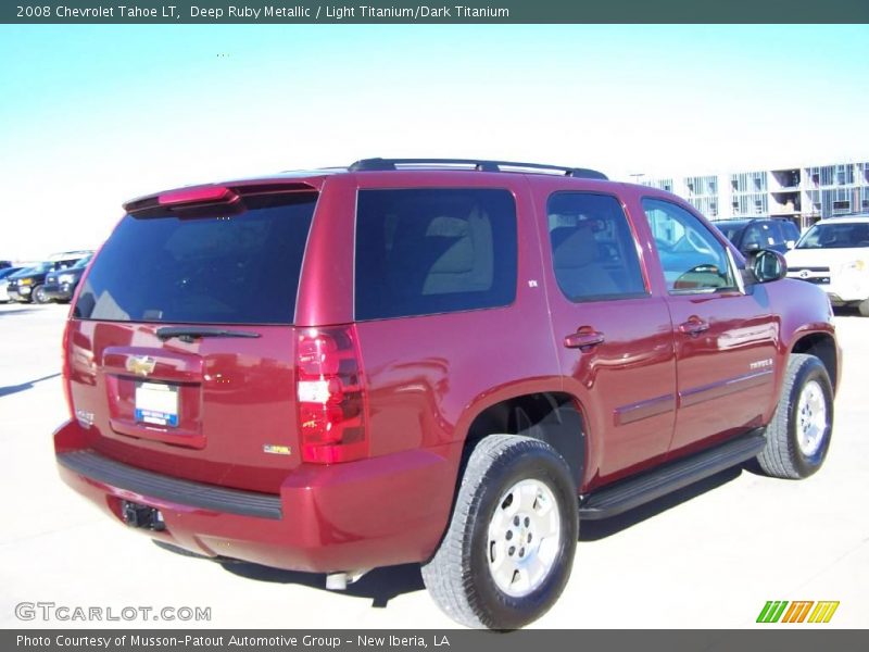 Deep Ruby Metallic / Light Titanium/Dark Titanium 2008 Chevrolet Tahoe LT