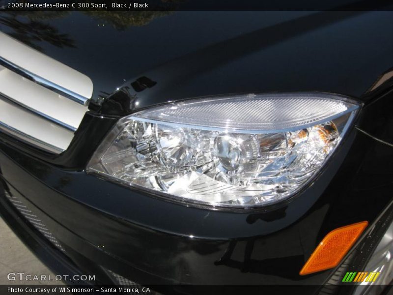 Black / Black 2008 Mercedes-Benz C 300 Sport