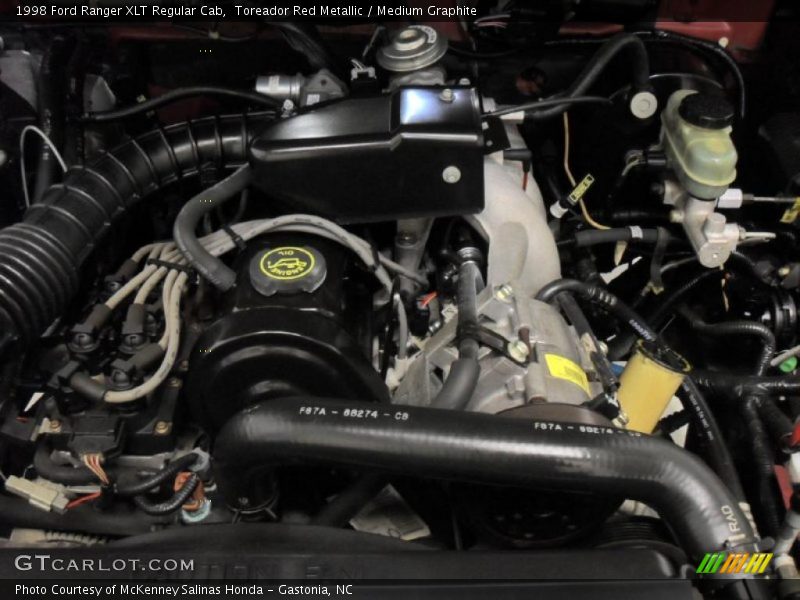 Toreador Red Metallic / Medium Graphite 1998 Ford Ranger XLT Regular Cab
