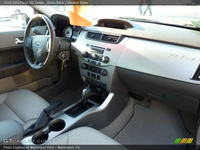Ebony Black / Medium Stone 2010 Ford Focus SEL Sedan