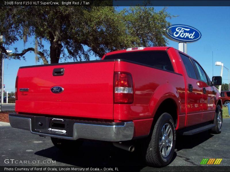 Bright Red / Tan 2008 Ford F150 XLT SuperCrew