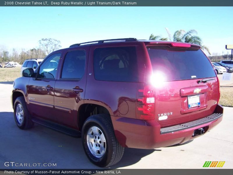 Deep Ruby Metallic / Light Titanium/Dark Titanium 2008 Chevrolet Tahoe LT