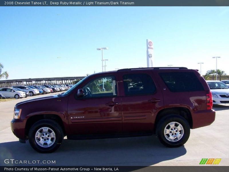 Deep Ruby Metallic / Light Titanium/Dark Titanium 2008 Chevrolet Tahoe LT