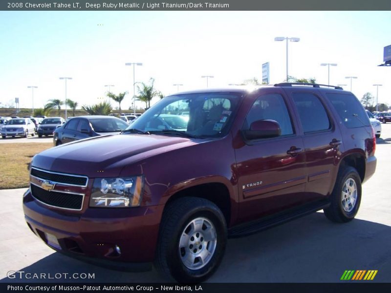 Deep Ruby Metallic / Light Titanium/Dark Titanium 2008 Chevrolet Tahoe LT