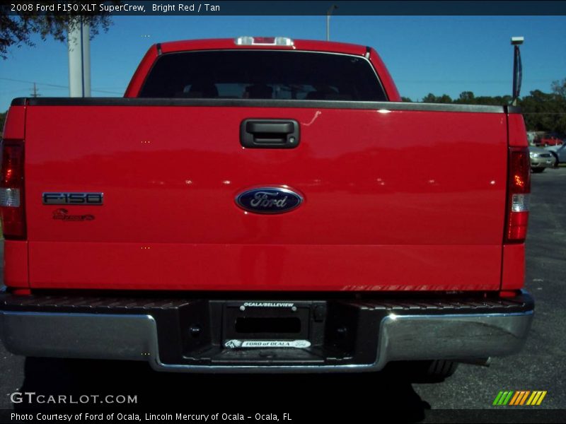 Bright Red / Tan 2008 Ford F150 XLT SuperCrew