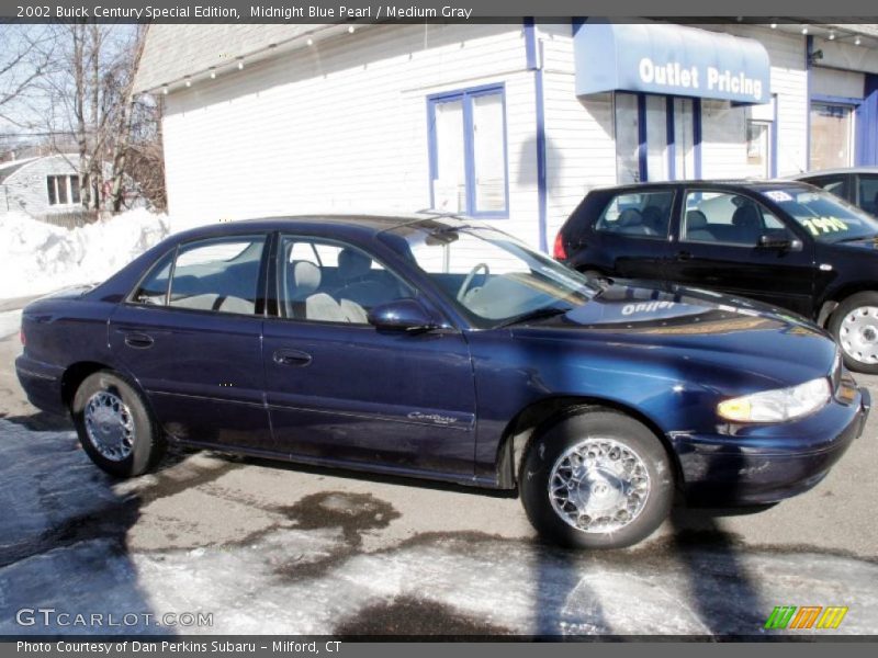 Midnight Blue Pearl / Medium Gray 2002 Buick Century Special Edition