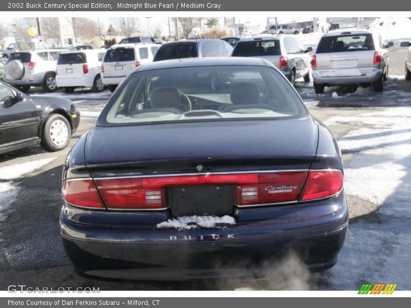 Midnight Blue Pearl / Medium Gray 2002 Buick Century Special Edition