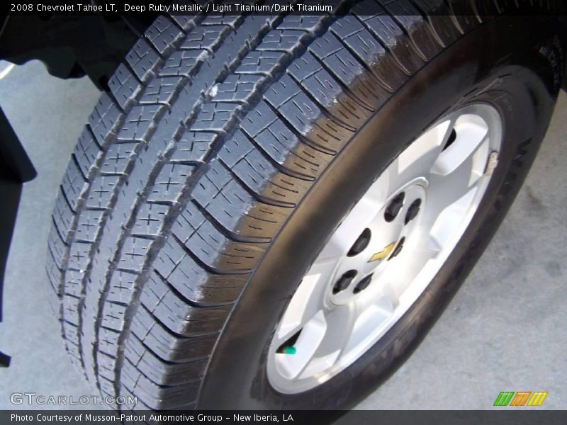 Deep Ruby Metallic / Light Titanium/Dark Titanium 2008 Chevrolet Tahoe LT