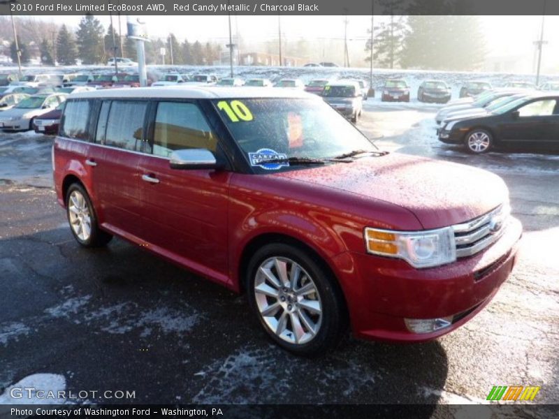 Red Candy Metallic / Charcoal Black 2010 Ford Flex Limited EcoBoost AWD