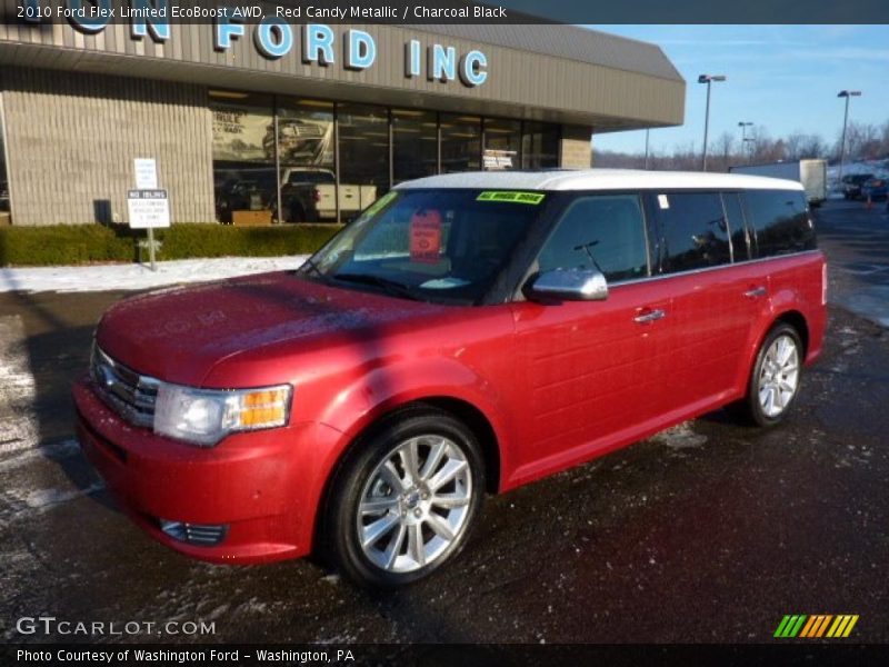 Red Candy Metallic / Charcoal Black 2010 Ford Flex Limited EcoBoost AWD