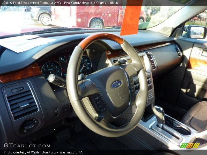 Red Candy Metallic / Charcoal Black 2010 Ford Flex Limited EcoBoost AWD