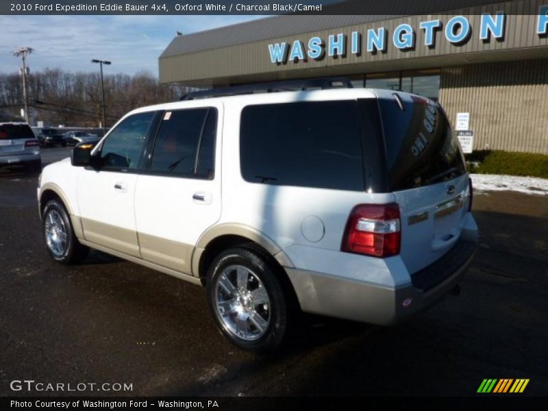Oxford White / Charcoal Black/Camel 2010 Ford Expedition Eddie Bauer 4x4