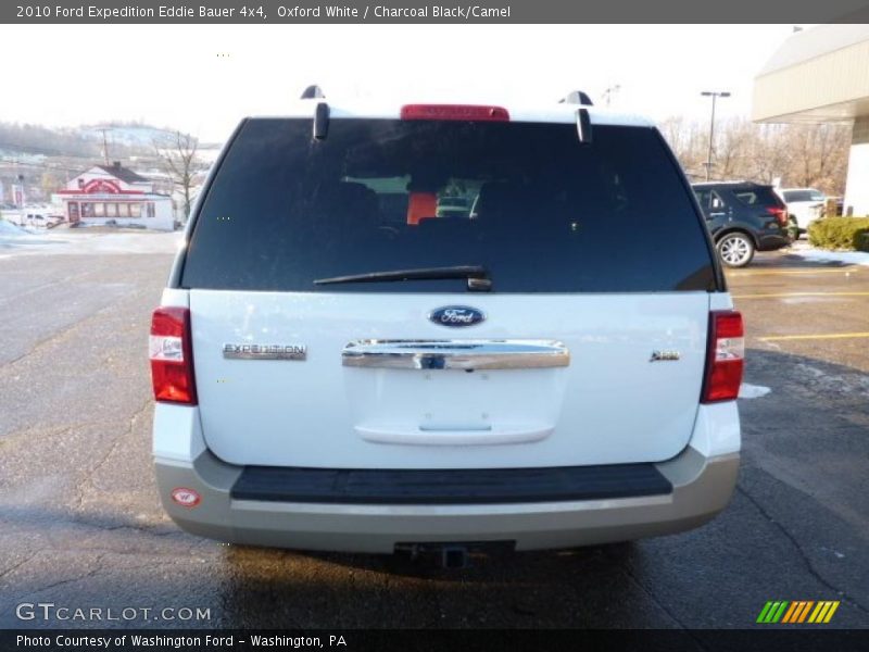 Oxford White / Charcoal Black/Camel 2010 Ford Expedition Eddie Bauer 4x4