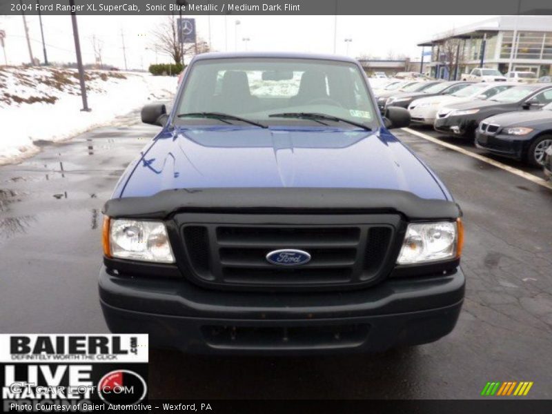 Sonic Blue Metallic / Medium Dark Flint 2004 Ford Ranger XL SuperCab