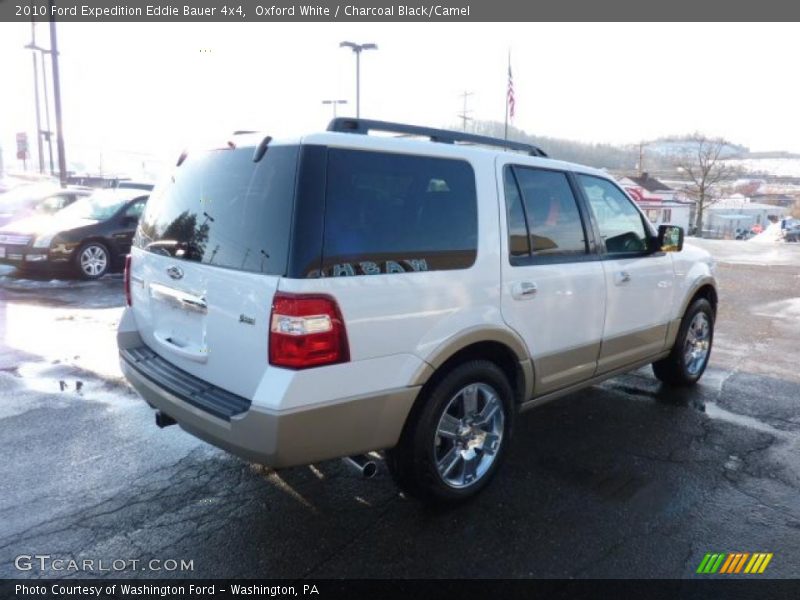 Oxford White / Charcoal Black/Camel 2010 Ford Expedition Eddie Bauer 4x4