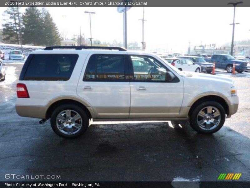 Oxford White / Charcoal Black/Camel 2010 Ford Expedition Eddie Bauer 4x4