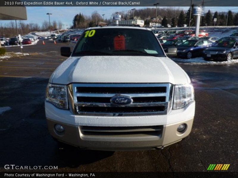 Oxford White / Charcoal Black/Camel 2010 Ford Expedition Eddie Bauer 4x4