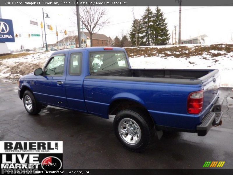 Sonic Blue Metallic / Medium Dark Flint 2004 Ford Ranger XL SuperCab