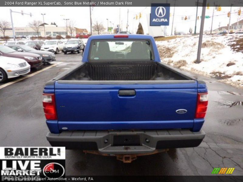 Sonic Blue Metallic / Medium Dark Flint 2004 Ford Ranger XL SuperCab