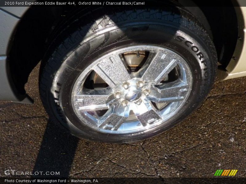 Oxford White / Charcoal Black/Camel 2010 Ford Expedition Eddie Bauer 4x4