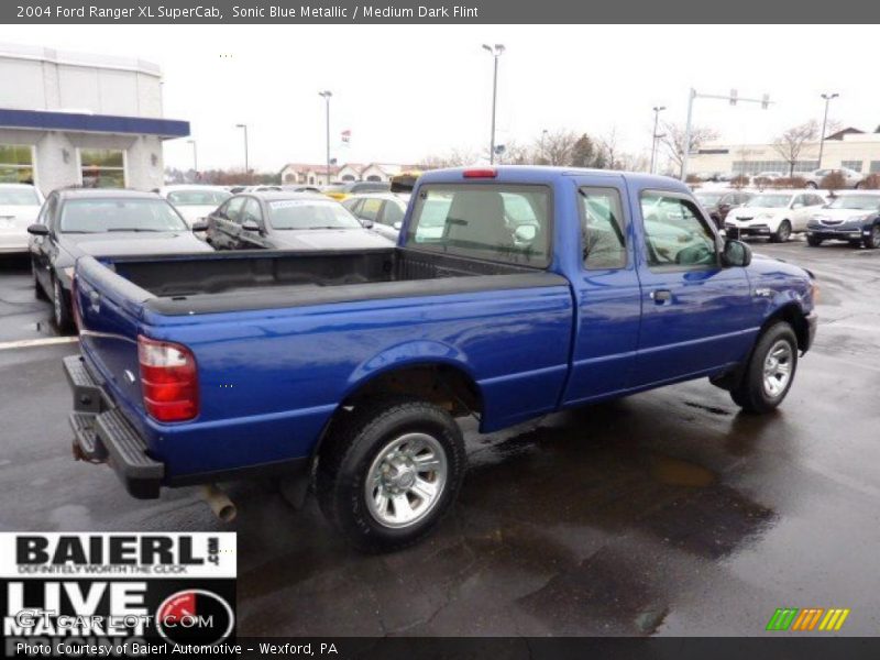 Sonic Blue Metallic / Medium Dark Flint 2004 Ford Ranger XL SuperCab