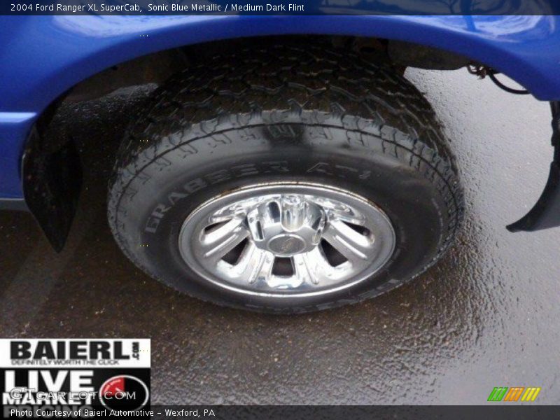 Sonic Blue Metallic / Medium Dark Flint 2004 Ford Ranger XL SuperCab