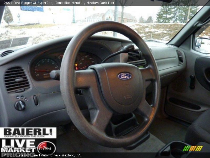 Sonic Blue Metallic / Medium Dark Flint 2004 Ford Ranger XL SuperCab