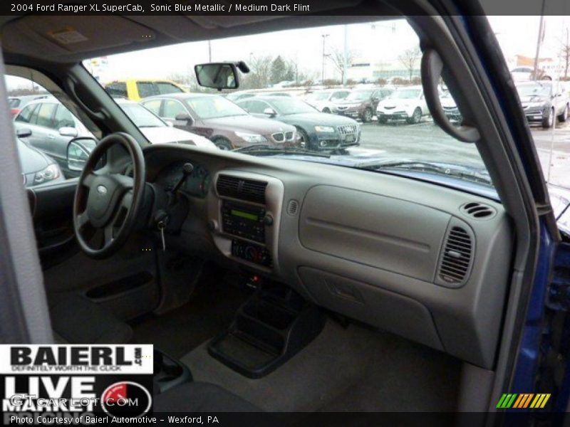 Sonic Blue Metallic / Medium Dark Flint 2004 Ford Ranger XL SuperCab