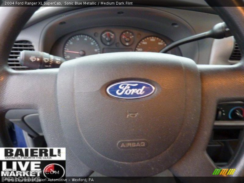 Sonic Blue Metallic / Medium Dark Flint 2004 Ford Ranger XL SuperCab
