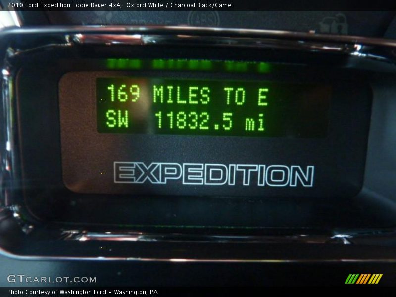 Oxford White / Charcoal Black/Camel 2010 Ford Expedition Eddie Bauer 4x4
