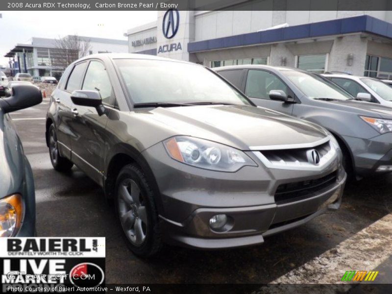 Carbon Bronze Pearl / Ebony 2008 Acura RDX Technology