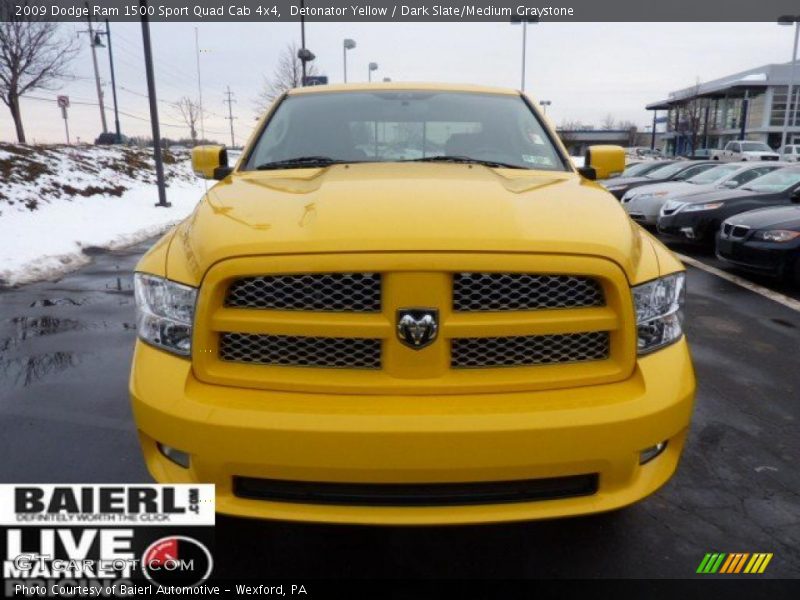 Detonator Yellow / Dark Slate/Medium Graystone 2009 Dodge Ram 1500 Sport Quad Cab 4x4