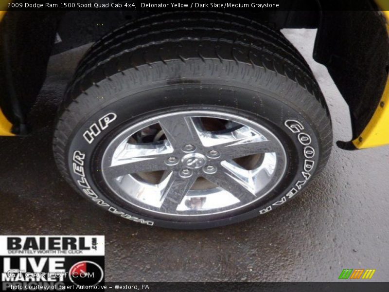 Detonator Yellow / Dark Slate/Medium Graystone 2009 Dodge Ram 1500 Sport Quad Cab 4x4
