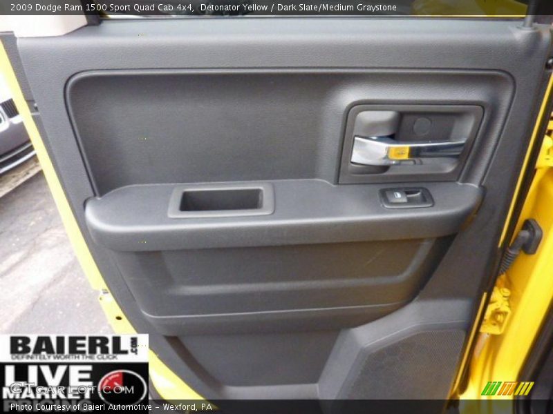 Detonator Yellow / Dark Slate/Medium Graystone 2009 Dodge Ram 1500 Sport Quad Cab 4x4