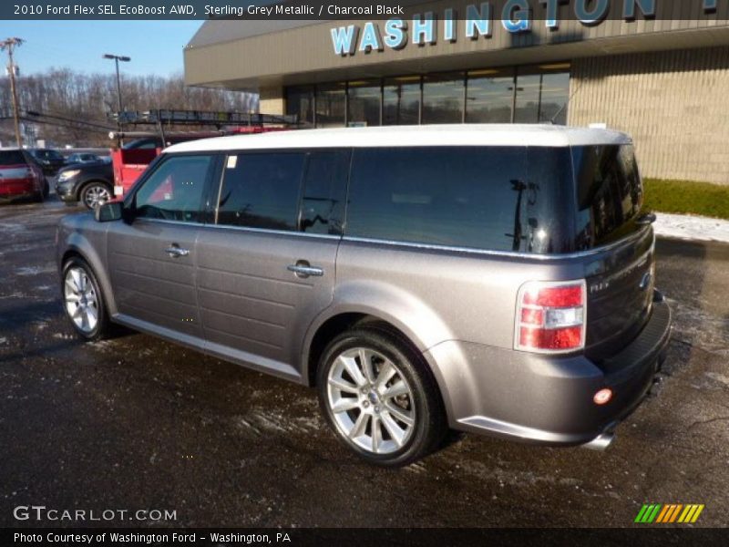 Sterling Grey Metallic / Charcoal Black 2010 Ford Flex SEL EcoBoost AWD