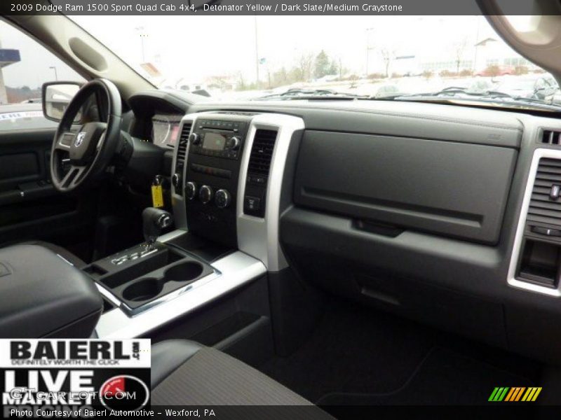 Detonator Yellow / Dark Slate/Medium Graystone 2009 Dodge Ram 1500 Sport Quad Cab 4x4