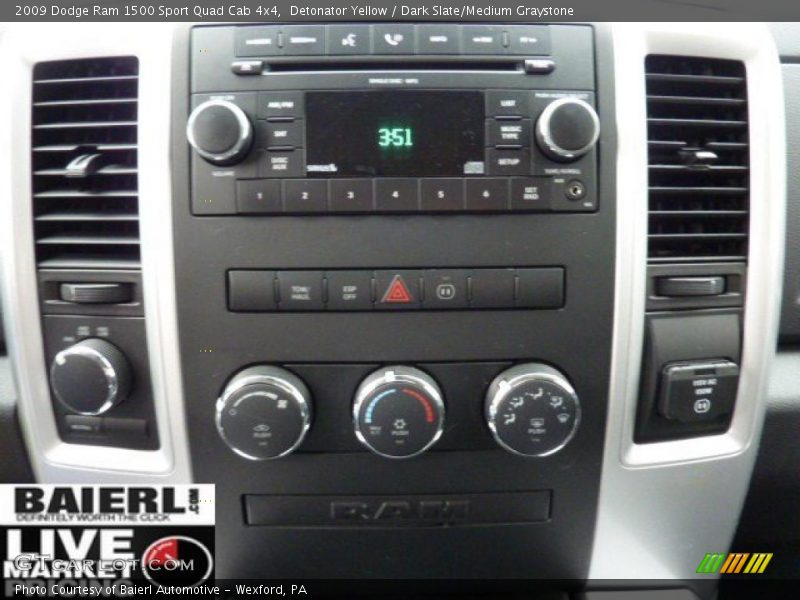Detonator Yellow / Dark Slate/Medium Graystone 2009 Dodge Ram 1500 Sport Quad Cab 4x4