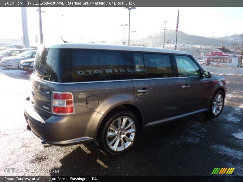Sterling Grey Metallic / Charcoal Black 2010 Ford Flex SEL EcoBoost AWD