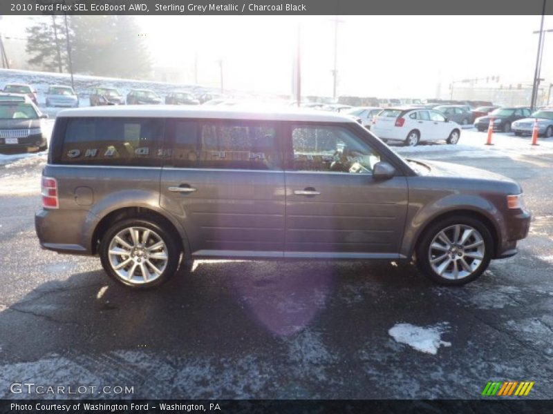 Sterling Grey Metallic / Charcoal Black 2010 Ford Flex SEL EcoBoost AWD