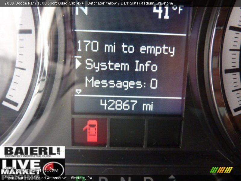 Detonator Yellow / Dark Slate/Medium Graystone 2009 Dodge Ram 1500 Sport Quad Cab 4x4
