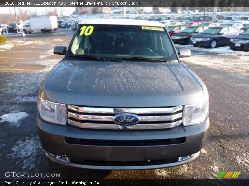 Sterling Grey Metallic / Charcoal Black 2010 Ford Flex SEL EcoBoost AWD
