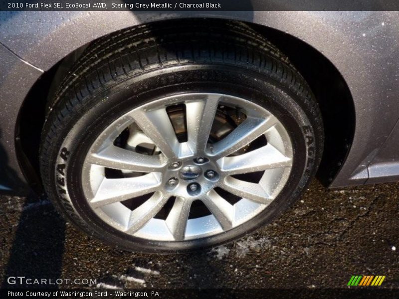 Sterling Grey Metallic / Charcoal Black 2010 Ford Flex SEL EcoBoost AWD
