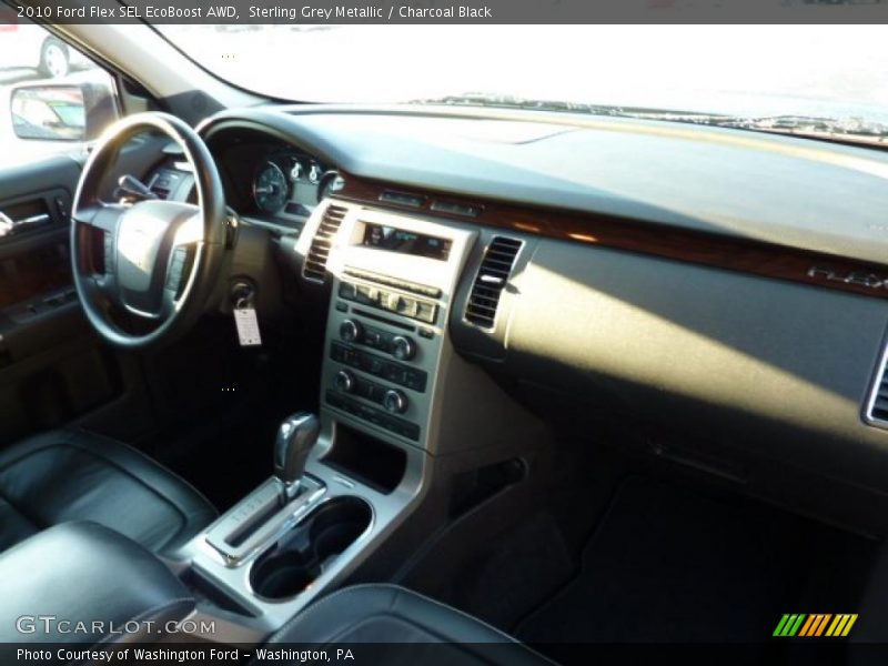Sterling Grey Metallic / Charcoal Black 2010 Ford Flex SEL EcoBoost AWD