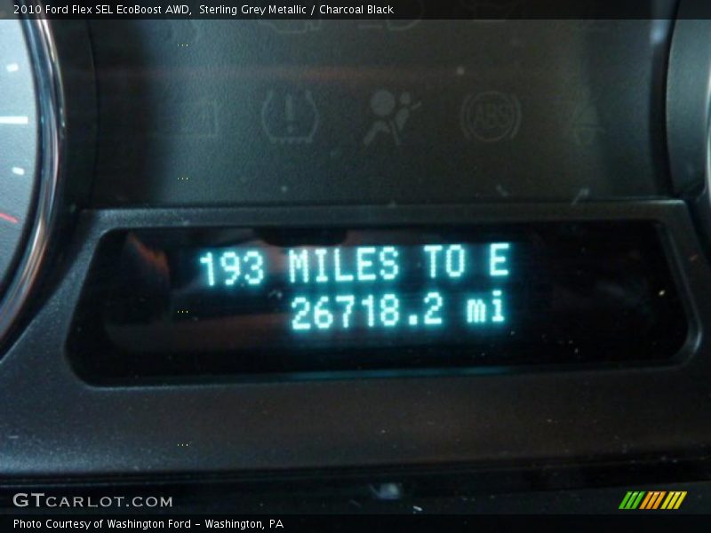 Sterling Grey Metallic / Charcoal Black 2010 Ford Flex SEL EcoBoost AWD