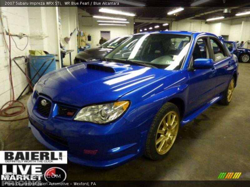 WR Blue Pearl / Blue Alcantara 2007 Subaru Impreza WRX STi