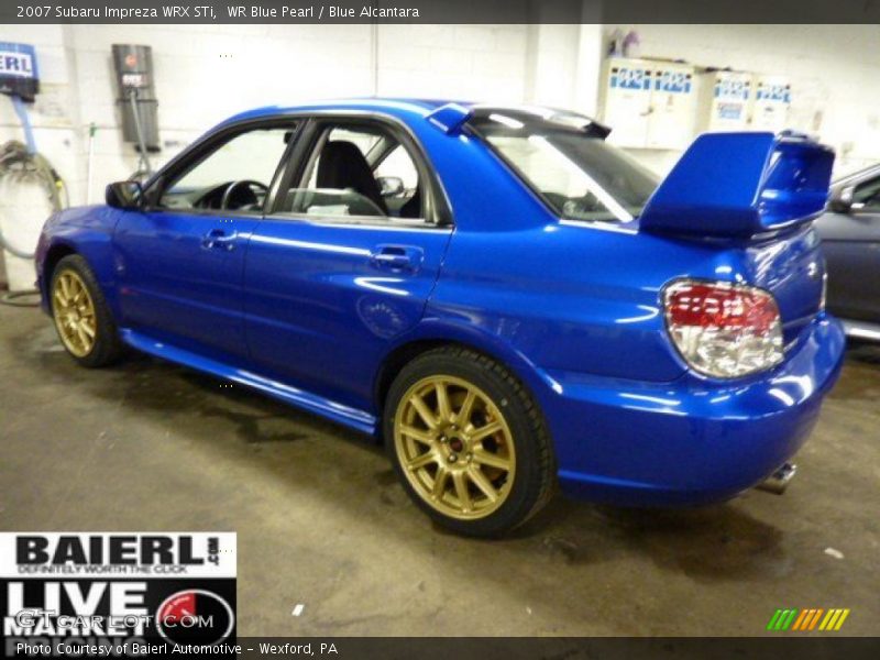 WR Blue Pearl / Blue Alcantara 2007 Subaru Impreza WRX STi