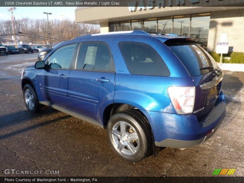 Navy Blue Metallic / Light Gray 2008 Chevrolet Equinox LT AWD