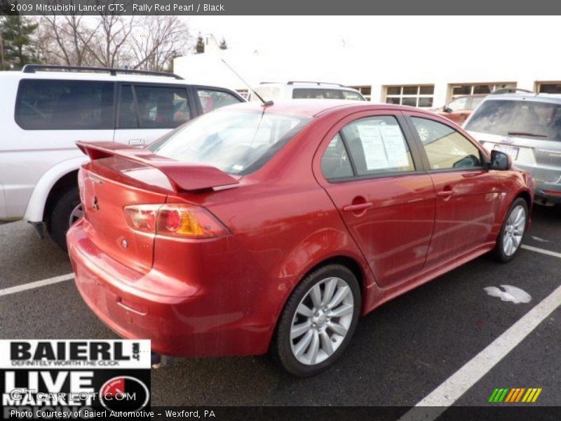 Rally Red Pearl / Black 2009 Mitsubishi Lancer GTS
