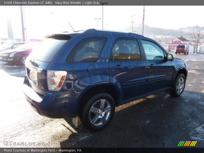 Navy Blue Metallic / Light Gray 2008 Chevrolet Equinox LT AWD