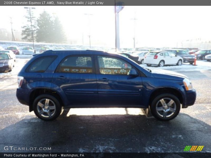 Navy Blue Metallic / Light Gray 2008 Chevrolet Equinox LT AWD